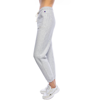 Damskie spodnie dresowe Champion Lightweight Reverse Weave Cuffed Joggers szare