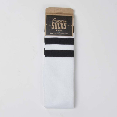 American Socks Old School - Knee High white / black - black - black