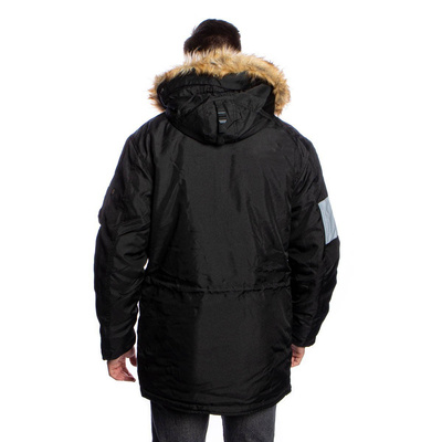 Alpha Industries Jacket Reflective Stripes black