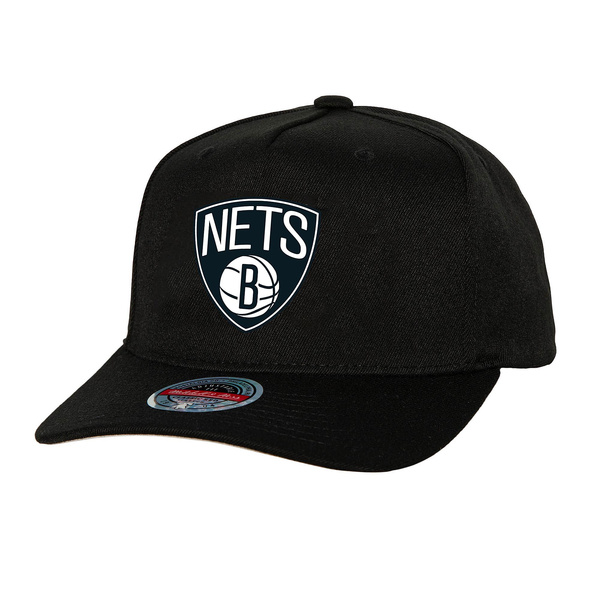 Czapka Mitchell & Ness snapback Brooklyn Nets Team Logo High Crown Red czarna