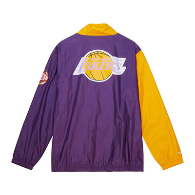 Kurtka Mitchell & Ness Los Angeles Lakers Arched Retro Lined Windbreaker multi/white