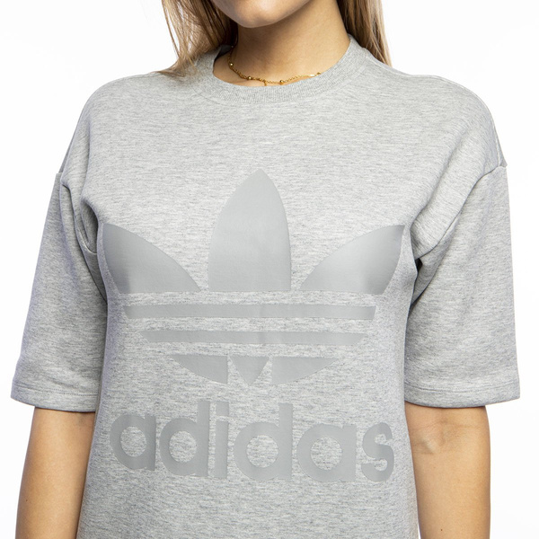 Adidas Originals sukienka Trefoil Logo medium heather grey CD6912