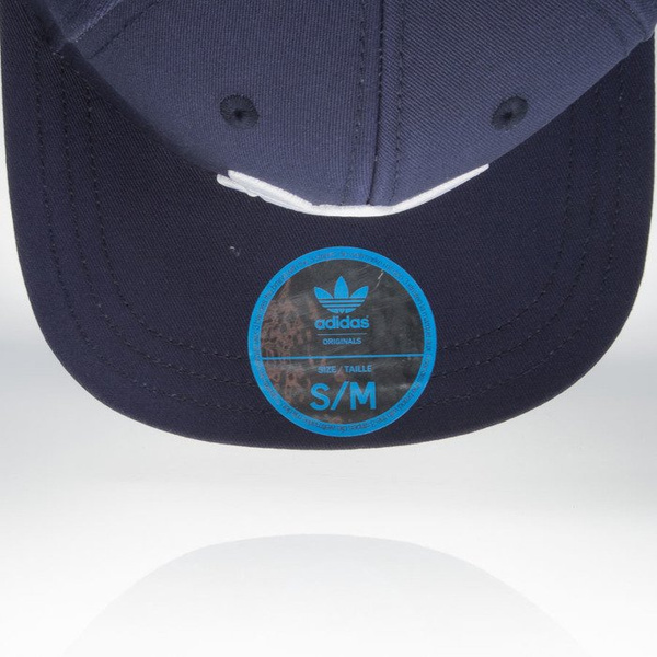 Czapka snapback Adidas Originals Ac Cap Tre Flat navy / white (S95078)