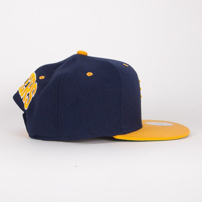 Mitchell & Ness czapka snapback Indiana Pacers navy / yelow Flipside 