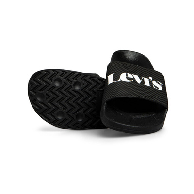 Klapki damskie Levi's June Mono Sandals czarne