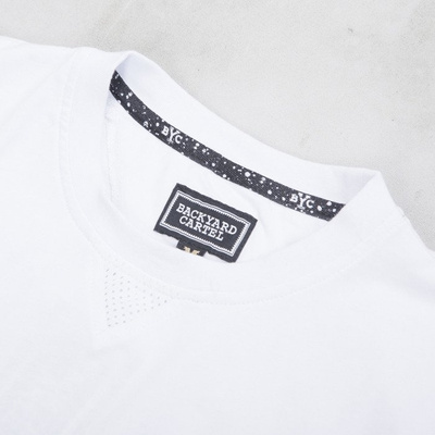 Backyard Cartel koszulka Why Long long fit white