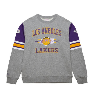 Mitchell & Ness NBA Allover Crew 4.0 Vintage Logo Los Angeles Lakers grey heather