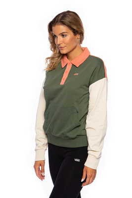 Bluza damska Vans WM Dylan Polo Fleece zielona