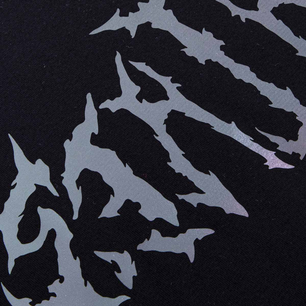 Bluza Stalker Angel Tribal Holo Rainbow Oversize Hoodie czarna