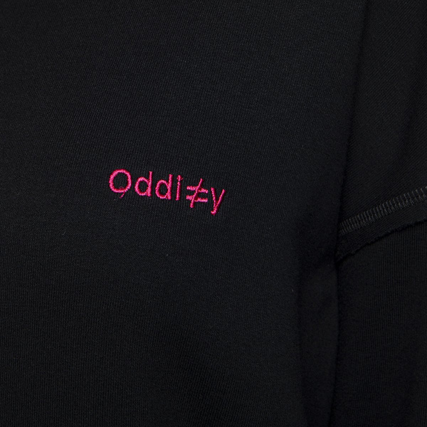 Bluza damska Oddity Boxy Hoodie Circus Space Hoodie czarna