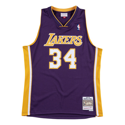 Mitchell & Ness Los Angeles Lakers #34 Shaquille O'Neal purple Swingman Jersey