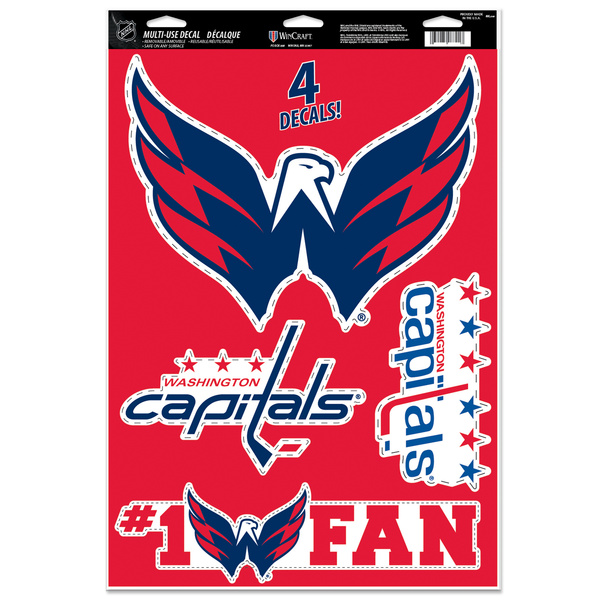 Naklejka WinCraft NHL Multi-Use Decal 11x17 Washington Capitals