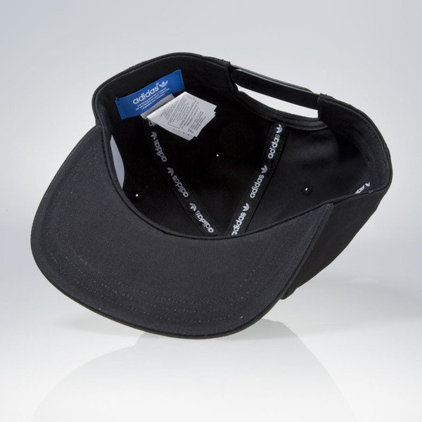 Czapka snapback Adidas Originals Ac Cap Tre Flat black / white (S95077)