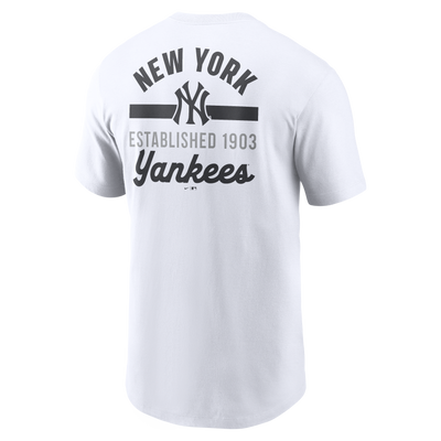 Koszulka Nike MLB 2 Hit Cotton Tee New York Yankees white