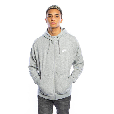 Sweatshirt Nike NSW Club Hoodie FZ FT light grey heather