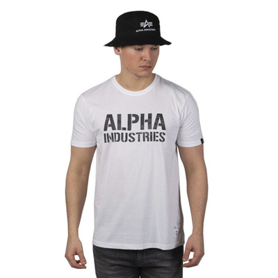 Koszulka Alpha Industries Camo Print T white