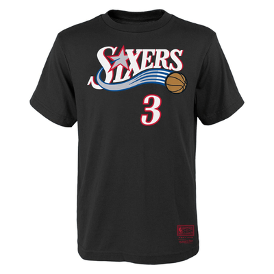 Koszulka Mitchell & Ness NBA Name&Number Tee 76ERS Allen Iversol black