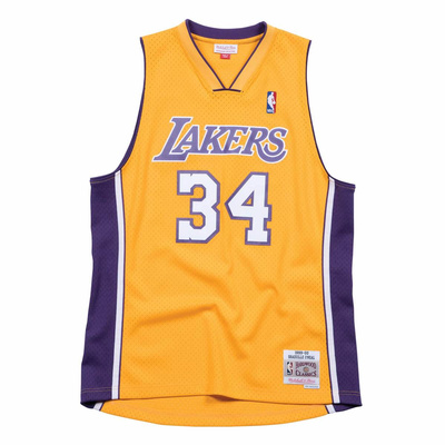 Koszulka Mitchell & Ness Los Angeles Lakers #34 Shaquille O'Neal Swingman Jersey żółta (SMJYGS18179)