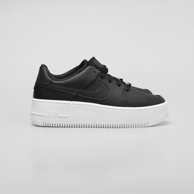 Sneakers buty damskie Nike Air Force 1 Sage Low black / black-white (AR5339-002)