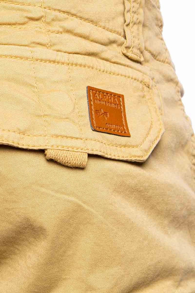 Szorty Alpha Industries Crew Short Patch brązowe