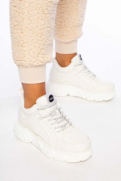 Damskie spodnie dresowe Fila Women Yule Sherpa Pants ecru