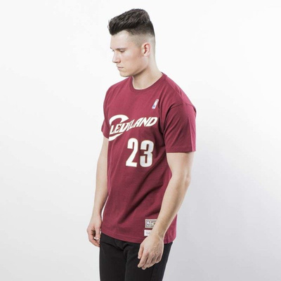 Mitchell & Ness Cleveland Cavaliers #23 Lebron James T-shirt burgundyName & Number Traditional