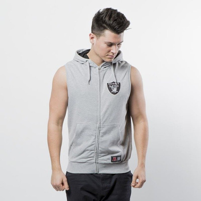 Majestic Athletic Oakland Raiders Manial Sleeveless Hoody grey heather MOR1435E2