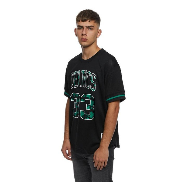 Koszulka Mitchell & Ness Boston Celtics #33 Larry Bird black Name & Number Mesh Crewneck