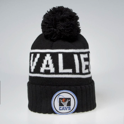 Czapka zimowa Mitchell & Ness Cleveland Cavaliers Beanie black / white Glow In The Dark Pom Knit