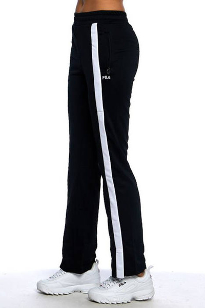 Spodnie damskie dresowe Fila Sachika Track Pants-Overlenght black-bright white