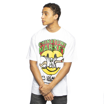 Koszulka Chinatown Market Smiley Local Produce Apple Tee biała