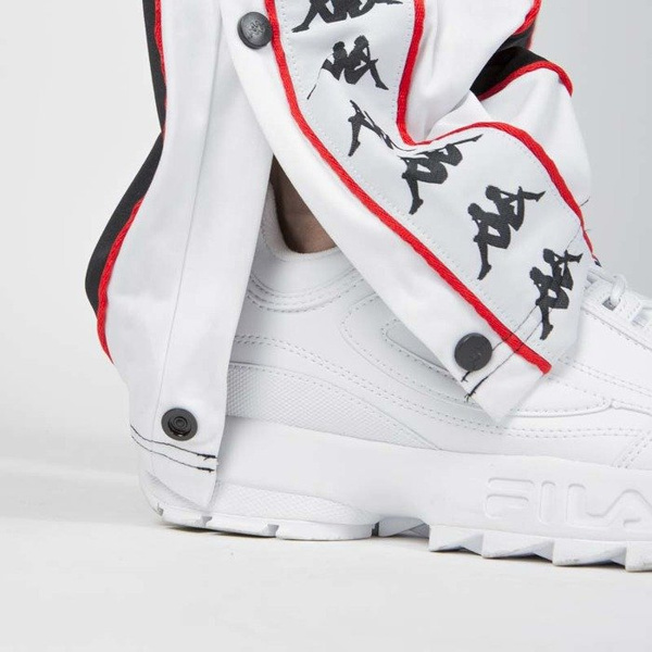 Spodnie dresowe Kappa Authentic Banda Big Bay black-white-red