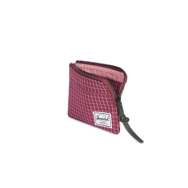 Portfel Herschel Johnny + Wallet wine grid 10362-01640
