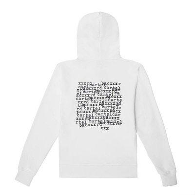 Backyard Cartel Hoody Typescript white SS2018
