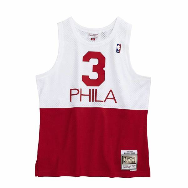 Koszulka Mitchell & Ness Philadelphia 76ers #3 Allen Iverson Swingman Jersey biała