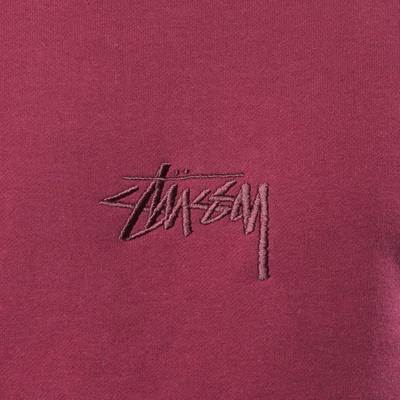 Stussy sweatshirt Stock App Crewneck wine