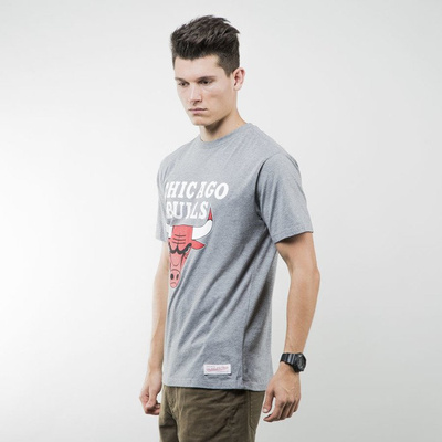 Mitchell & Ness koszulka t-shirt Chicago Bulls grey heather TEAM LOGO Tailored