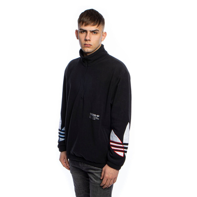 Bluza Adidas Originals Tricol Half-Zip Polar Fleece Sweatshirt czarna