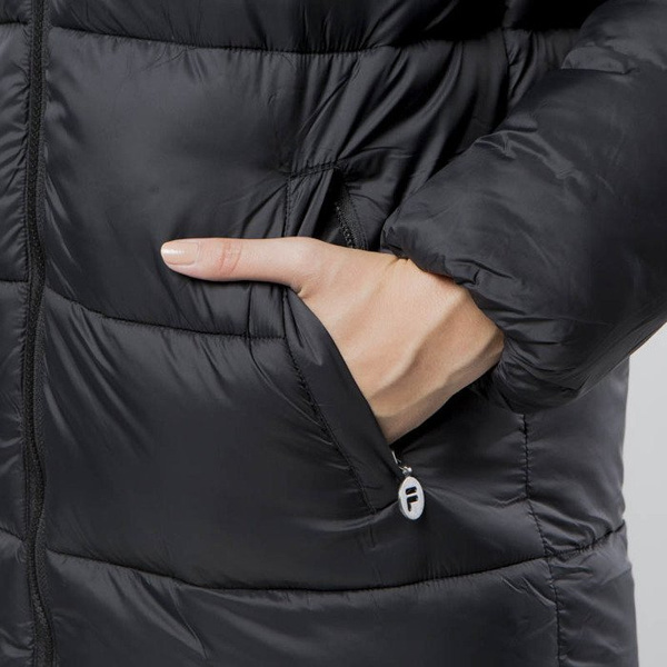 Fila Damska Kurtka Zimowa Zia Long Puff Jacket black