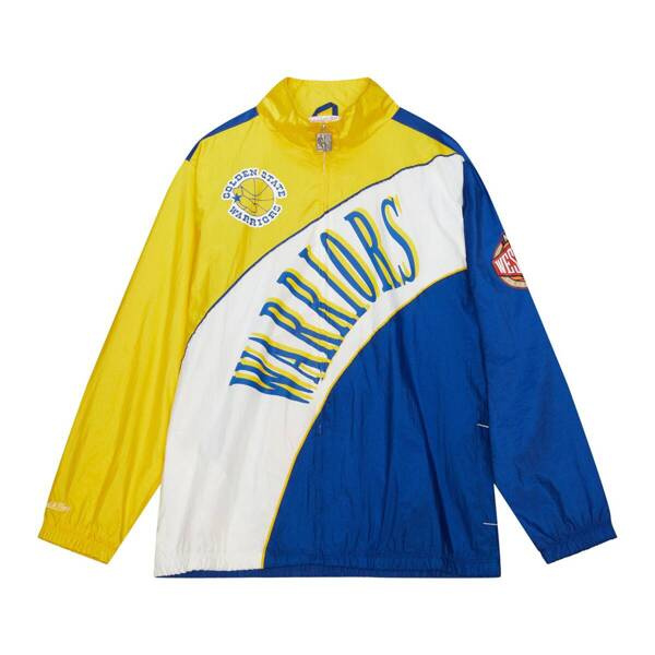 Kurtka Mitchell & Ness Golden State Warriors Arched Retro Lined Windbreaker multi/white