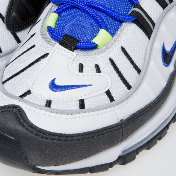 Sneakers buty Nike Air Max 98 white / black-racer blue-volt (640744-103)