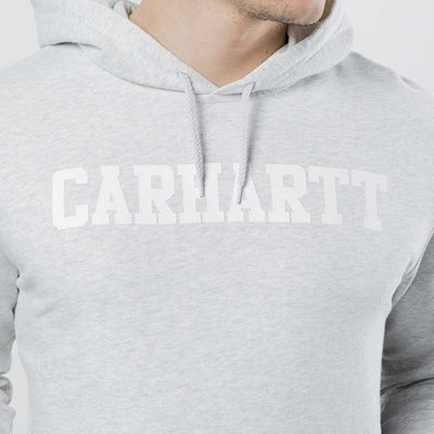 Bluza Carhartt WIP Hooded College Sweat ash heather / white I024669
