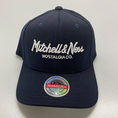 Mitchell & Ness snapback Branded navy/white Pinscript Redline Snapback