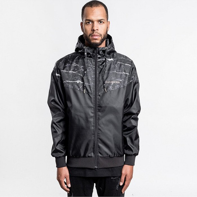 Cayler & Sons kurtka jacket Infinity Windbreaker black marble / gold WL-CAY-AW16-AP-02-03