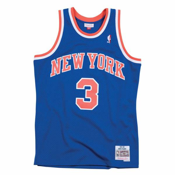 Koszulka Mitchell & Ness New York Knicks #3 John Starks Swingman Road Jersey niebieska