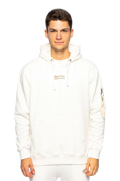 Bluza Alpha Industries Organics EMB Hoody biała