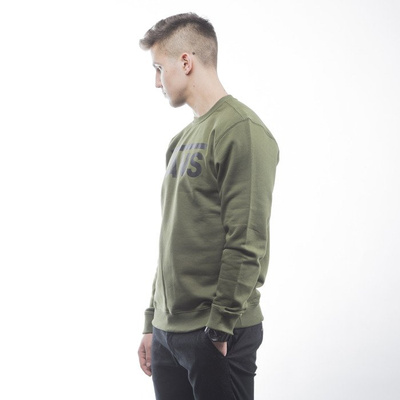 Vans bluza sweatshirt crewneck Classic Crew green military / black (VYX0J58)
