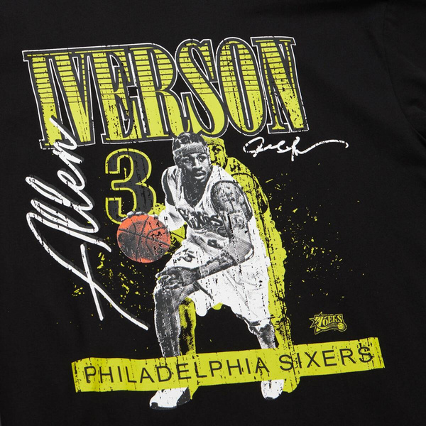Koszulka Mitchell & Ness HW Neon Pop Player SS Tee Vintage Logo Allen Iverson black