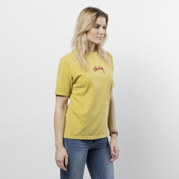 Stussy koszulka damska Stock Pig Dyed Tee mustard