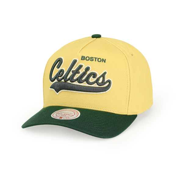 Czapka Mitchell & Ness NBA Harvest Gold Pro Crown Boston Celtics gold green